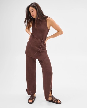 Crochet Straight Leg Pants - Lily Loves