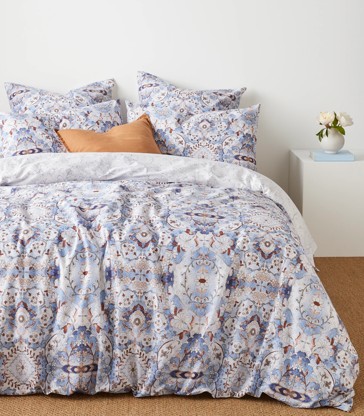 Cyrus Woodblock Quilt Cover Set
