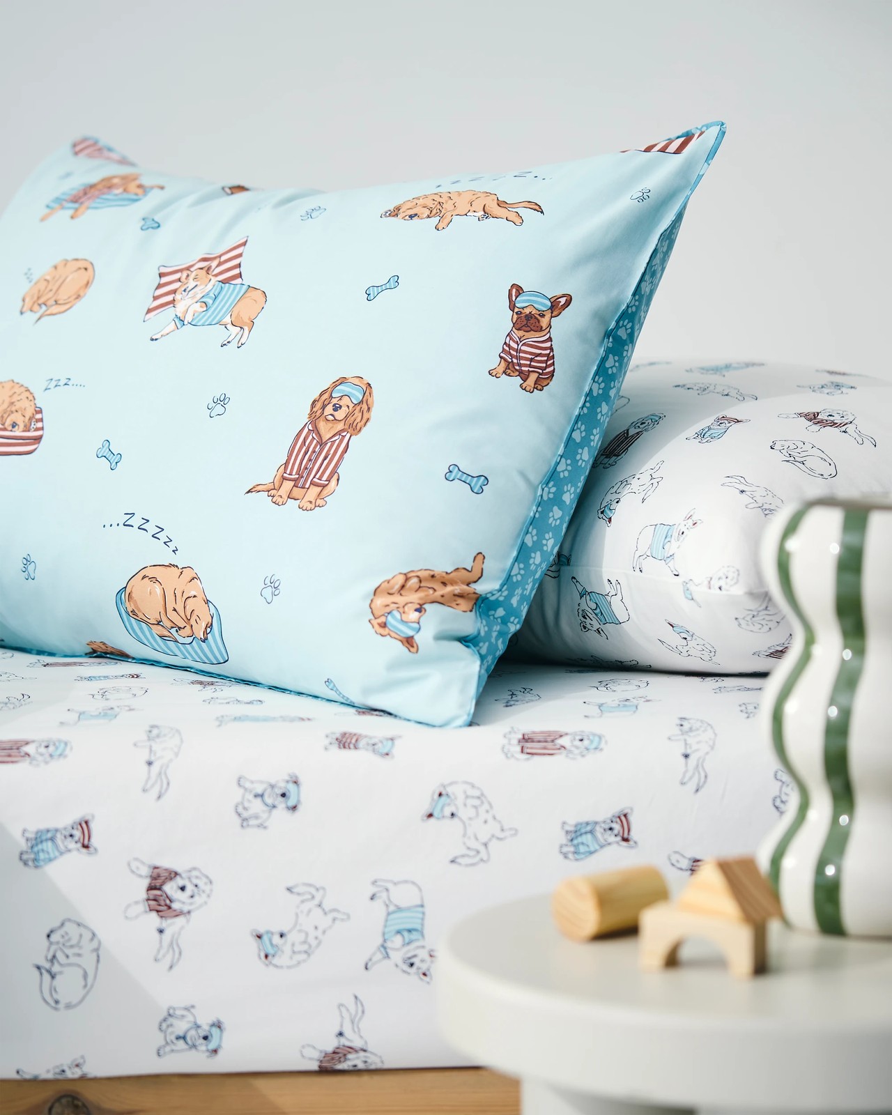 Dash Dog Printed Australian Cotton Quilt Cover Set 5 of 6