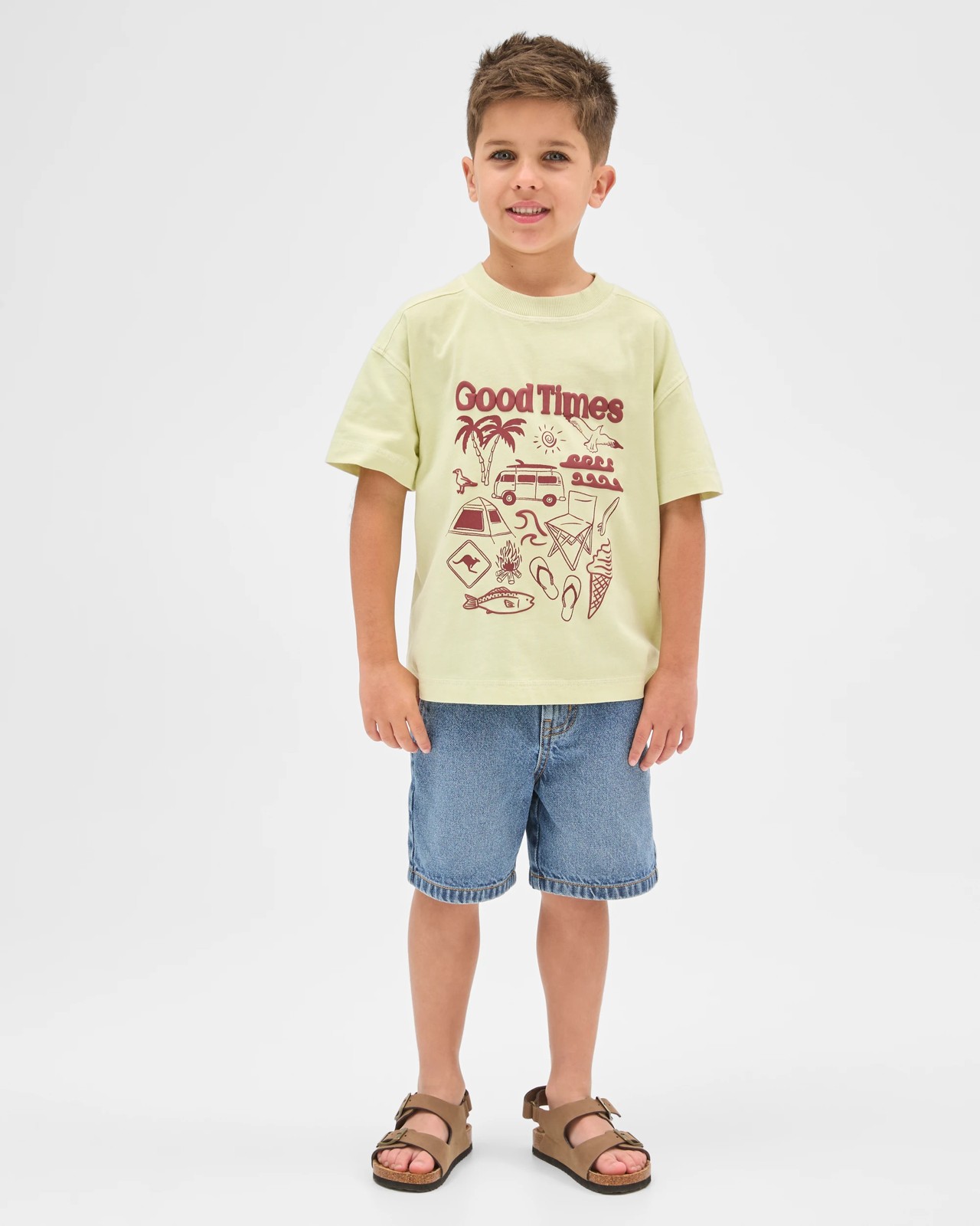 Australian Cotton Oversized T-Shirt - Yellow 2 of 6