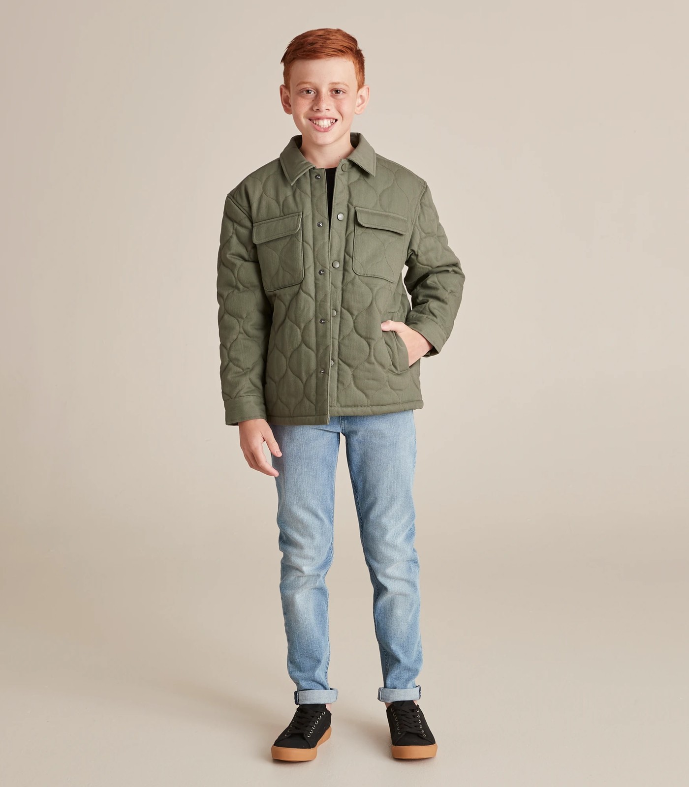 Quilted Shacket | Target Australia
