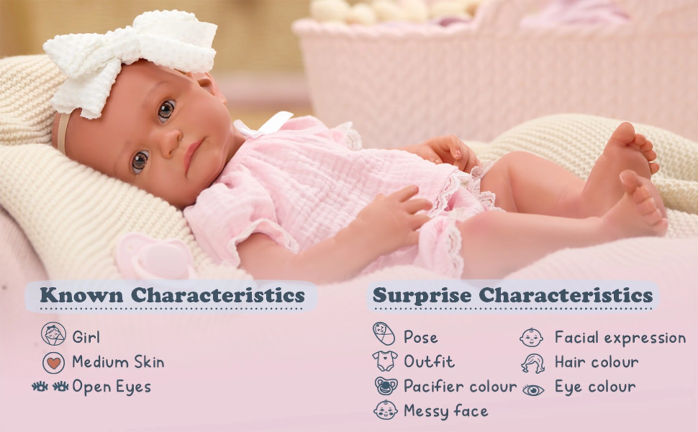 BABY born Real Baby Doll Girl, Open Eyes - Assorted 3 of 5