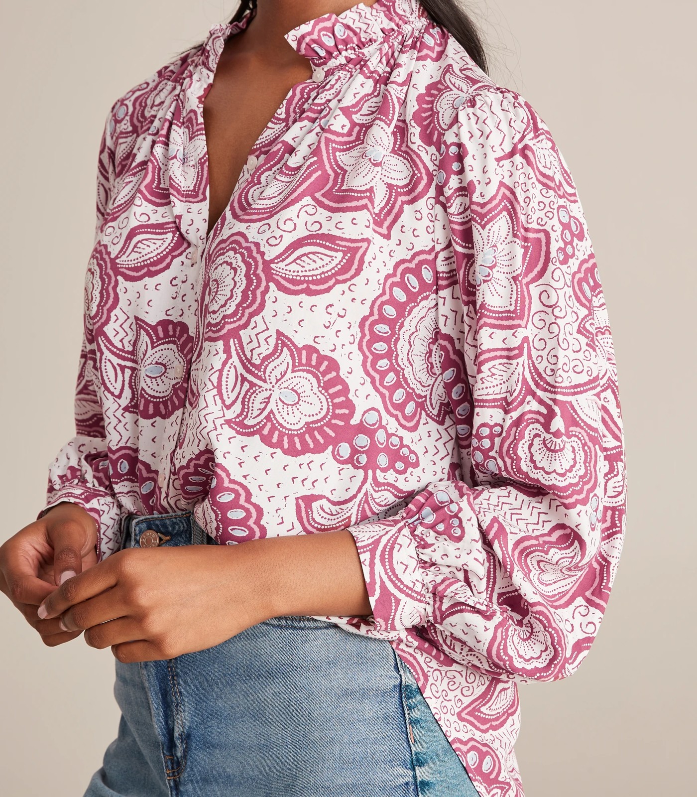 Gathered Neck Blouse 3 of 6