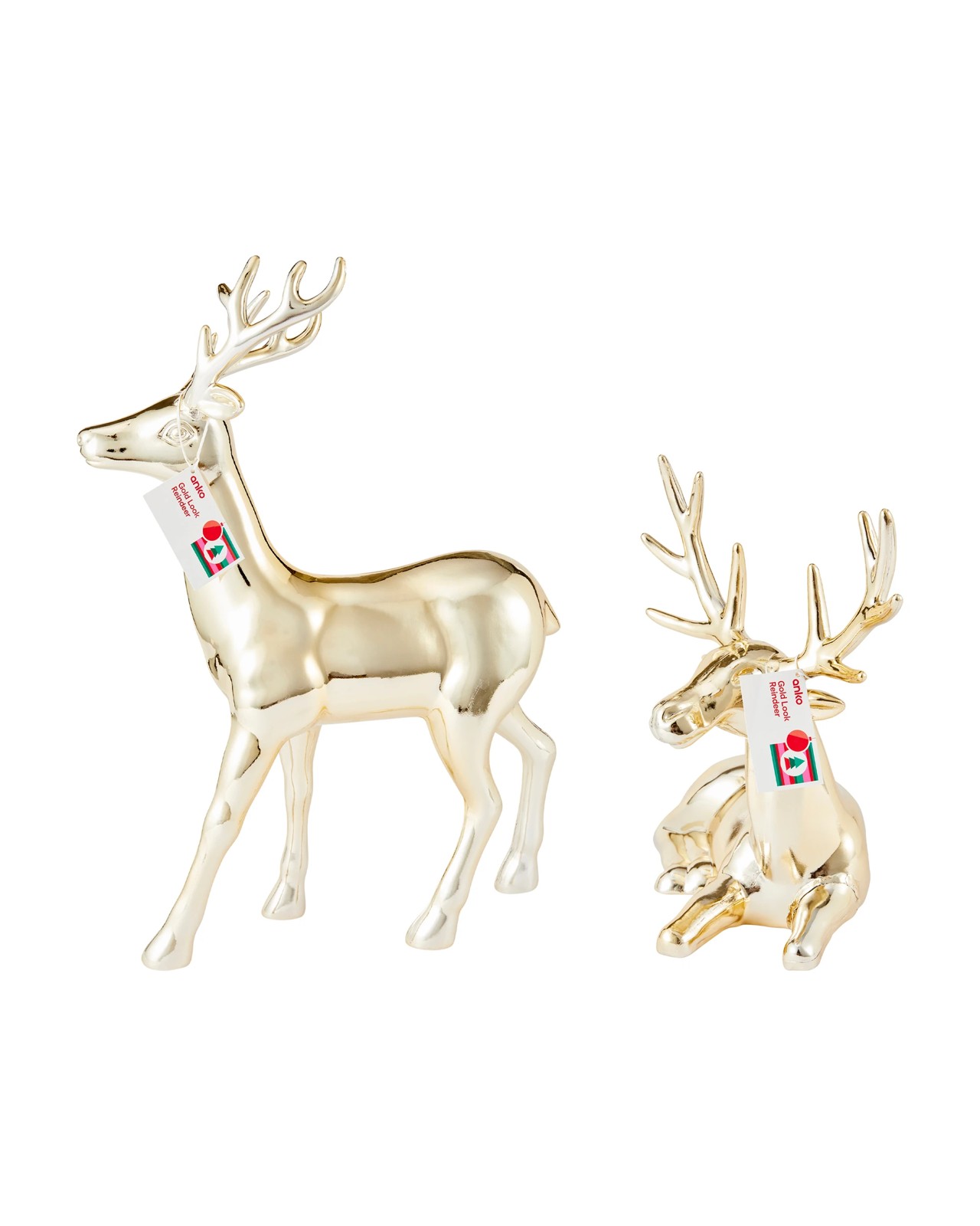 Anko Gold Look Reindeer - Assorted 2 of 6