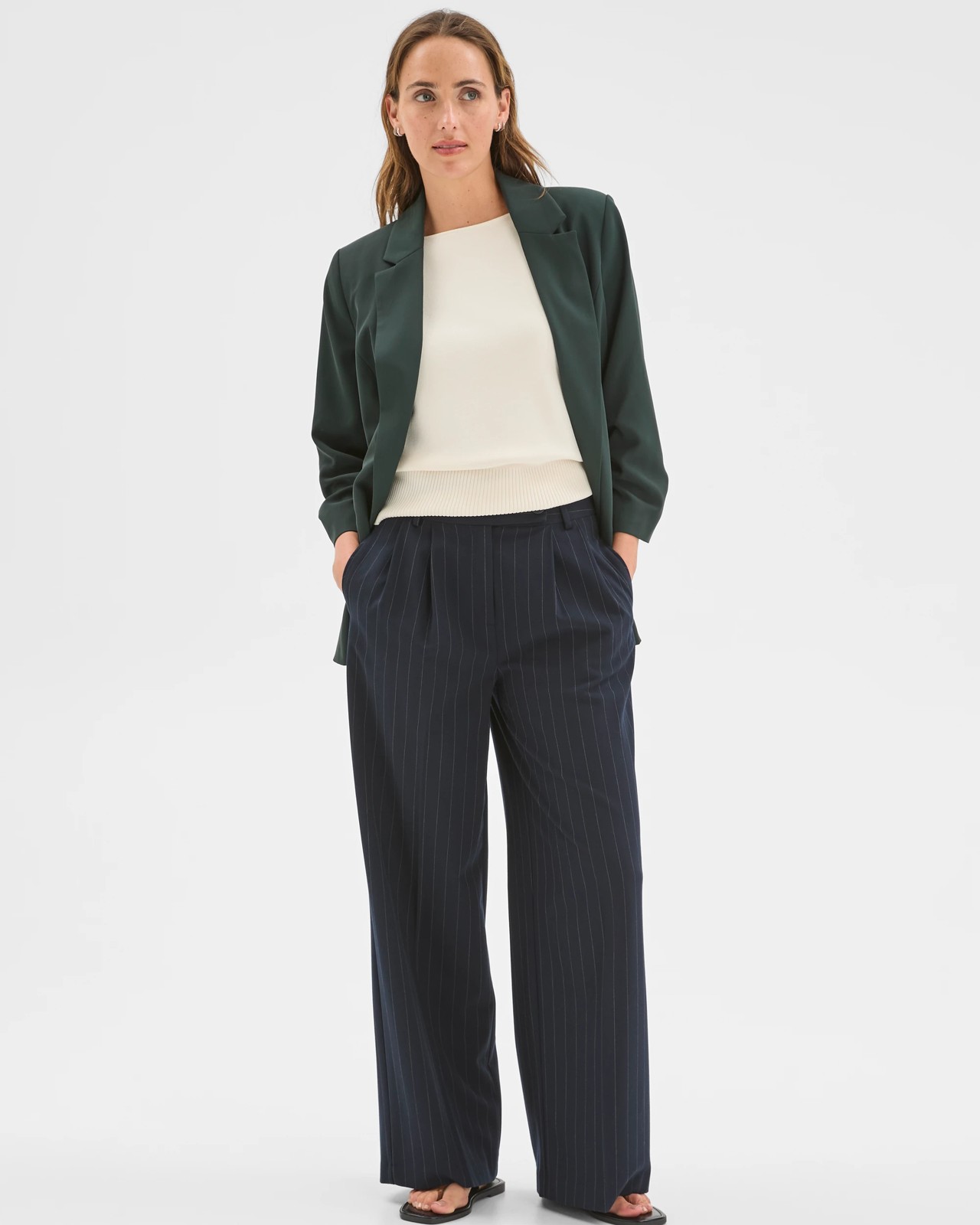 Preview Ruched Sleeve Blazer 2 of 6