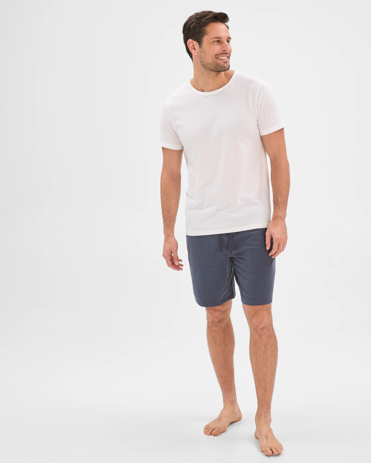 Maxx Lightweight Terry Sleep Shorts - Navy 3 of 6