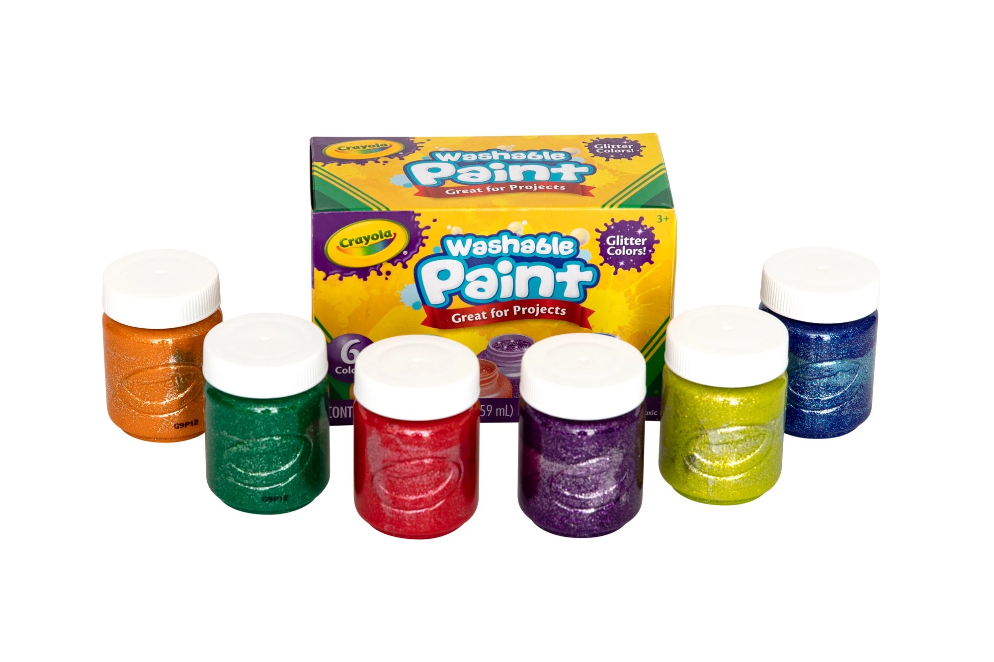 Crayola Washable Glitter Paint 6 Pack