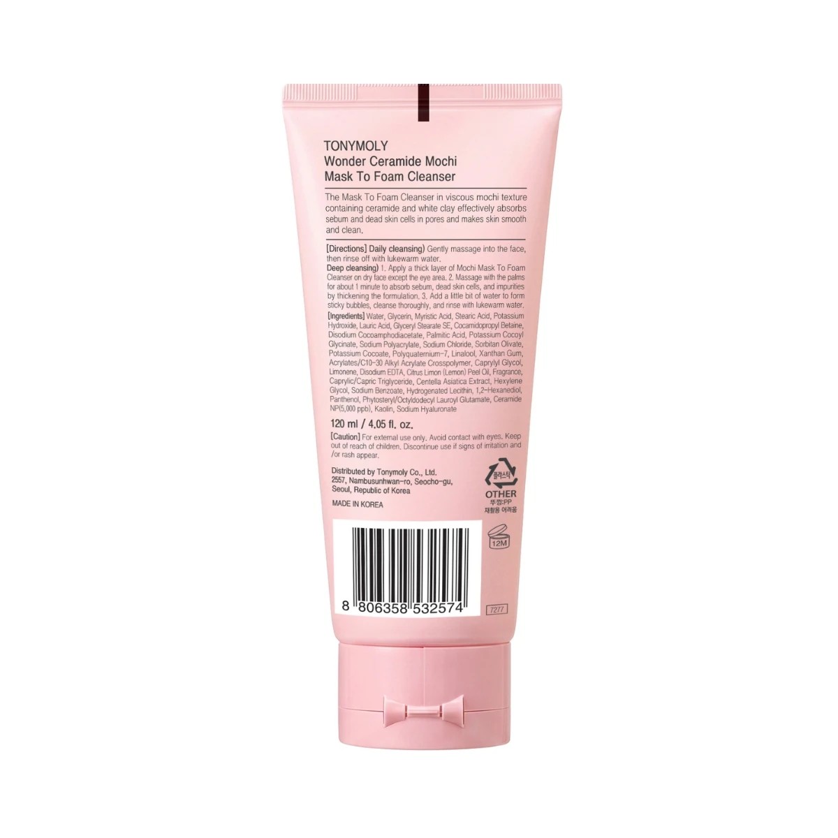Tony Moly Wonder Ceramide Mochi Mask to Foam Cleanser 2 of 4