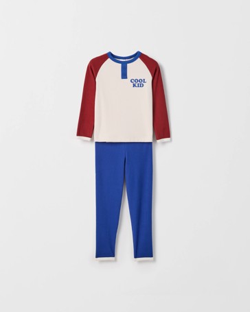 Younger Boys Ribbed Knit Pyjama Set