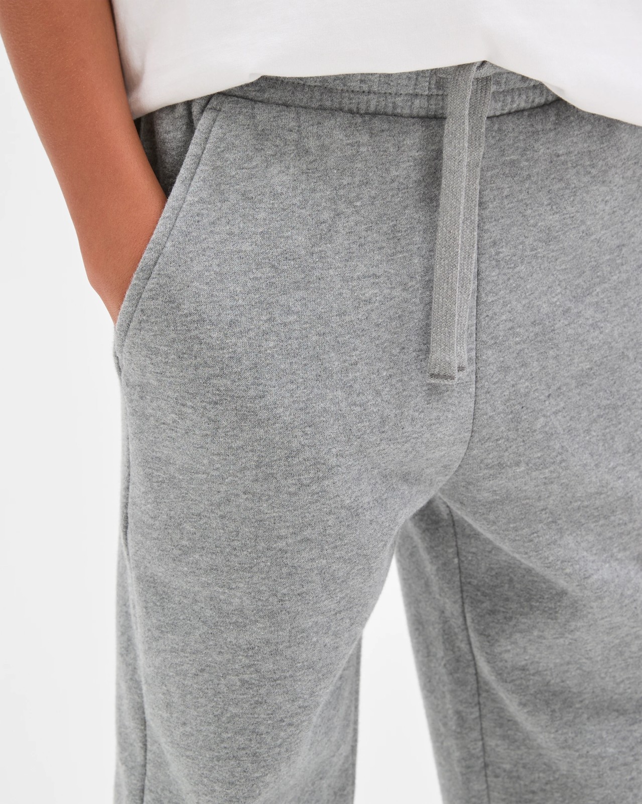 Australian Cotton Blend Core Trackpants - Dark Grey Marle 3 of 6