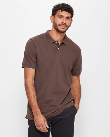 Tipped Pique Polo Shirt - Kmart