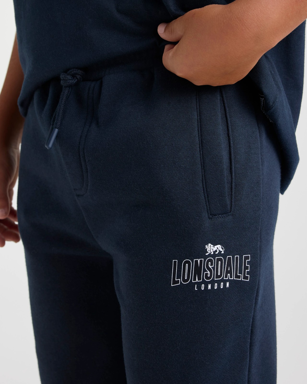 Lonsdale London Boys Retro Sport Trackpants - Navy 3 of 5