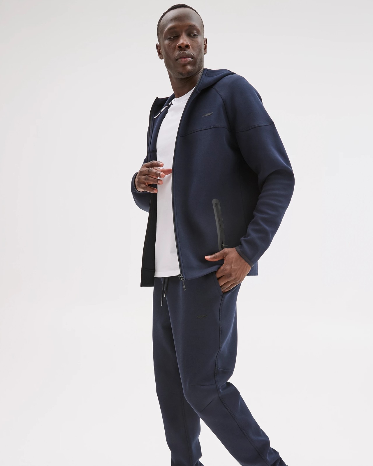 Active Australian Cotton Blend Tech Pullover Hoodie - Navy 5 of 5