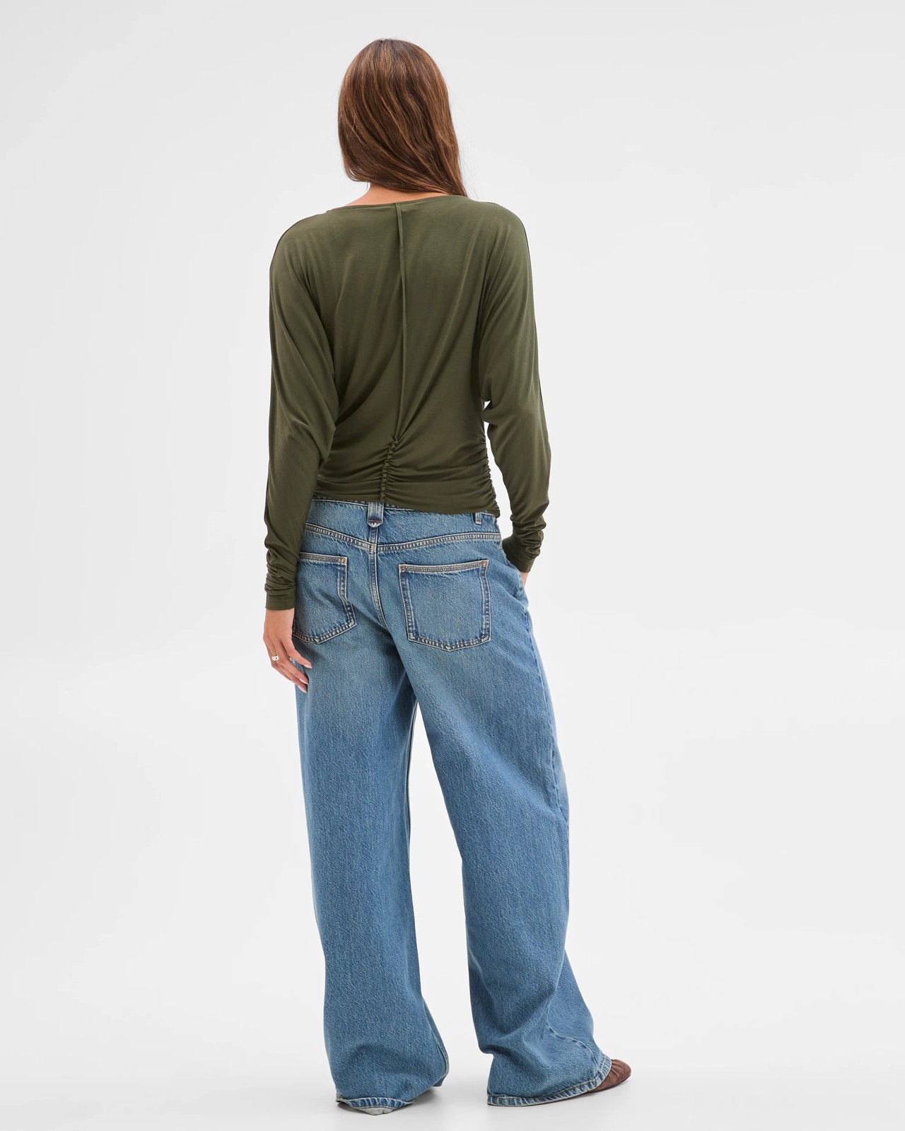 Lily Loves Mid Rise Wide Leg Denim Jeans 2 of 6