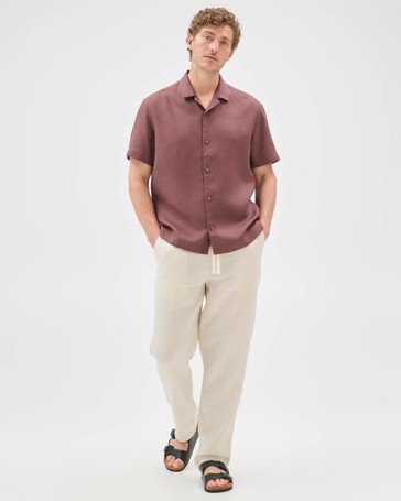 European Linen Full Length Pants