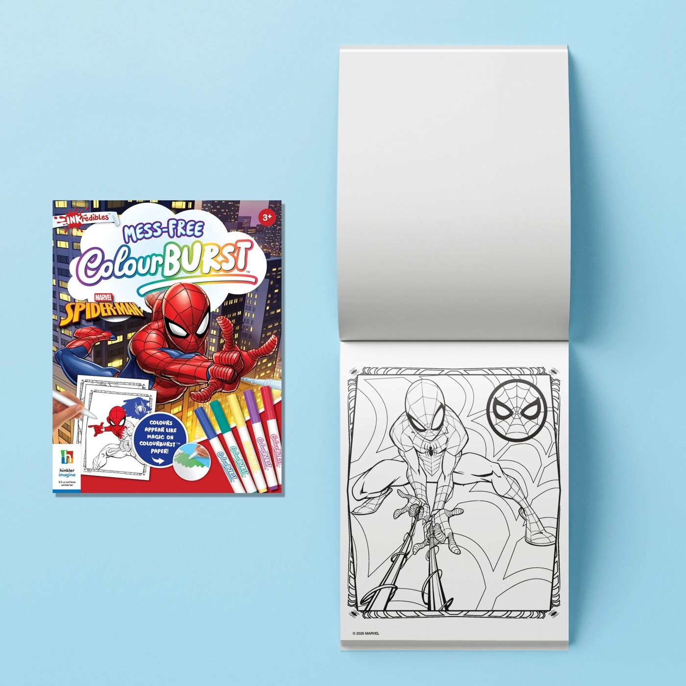 INKredibles Marvel Spider-Man Mess-Free ColourBurst Activity Kit - Book 6 of 6