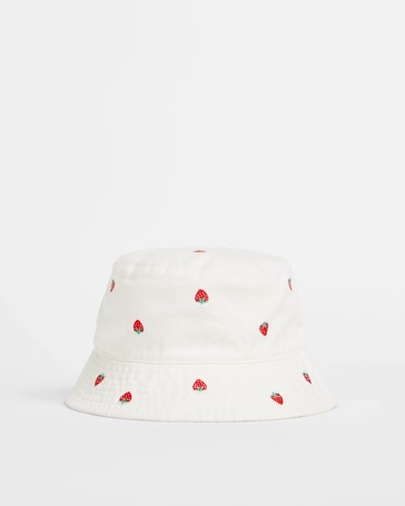 Kids Embroidered Denim Bucket Hat