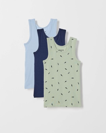 Maxx Bamboo 3 Pack Boys Vest