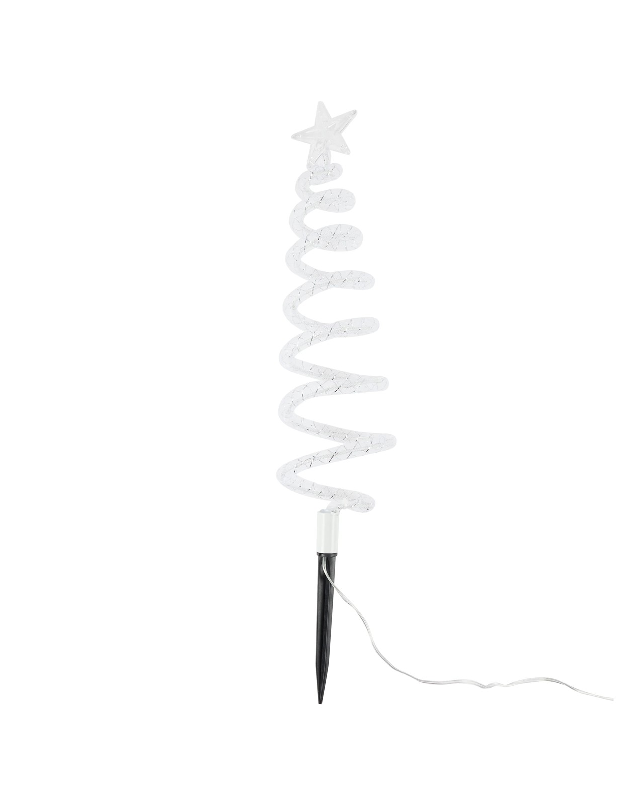 Anko 4 Pack Solar Powered LED Light Up Swirl Tree Stakes 4 of 6