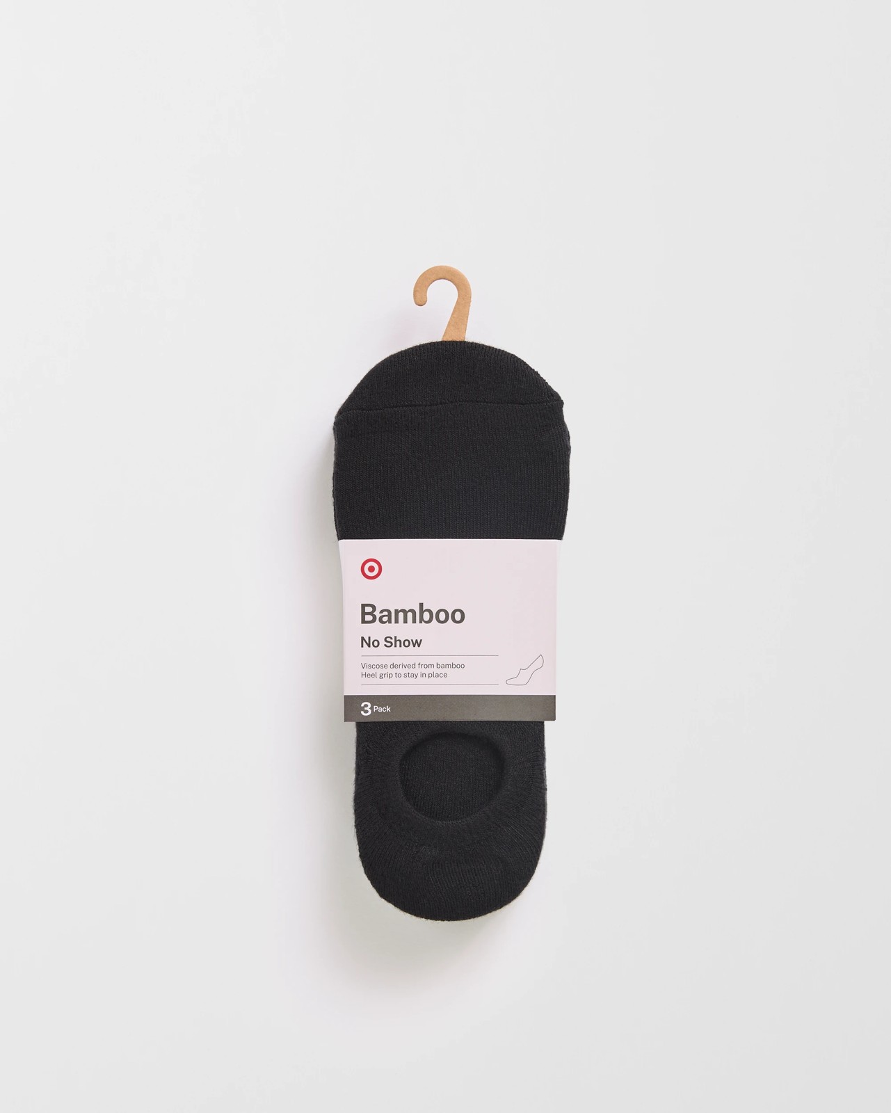 Bamboo 3 Pack No Show Socks - Black 3 of 3