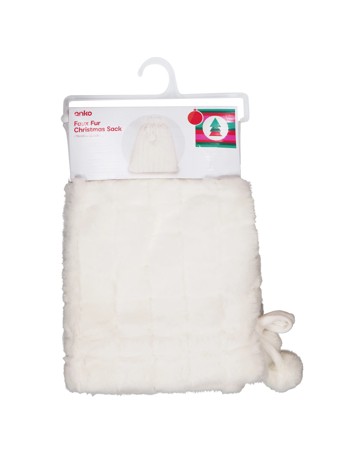 Anko Faux Fur Christmas Sack