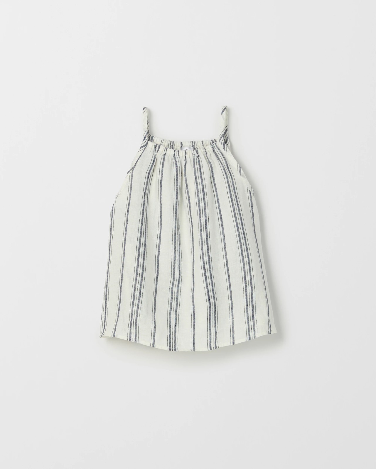 European Linen Scallop Hem Cami - Stripe 5 of 6
