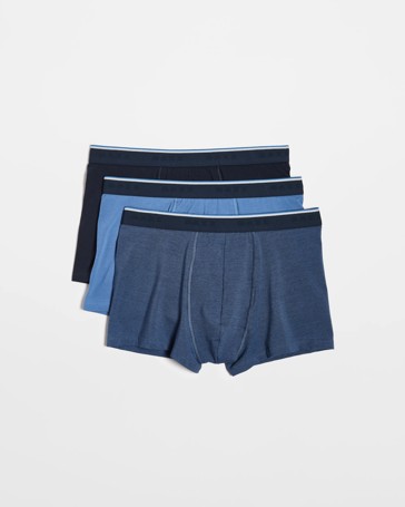 Australian Cotton Blend Men's Hipster Trunks 3 Pack - Maxx