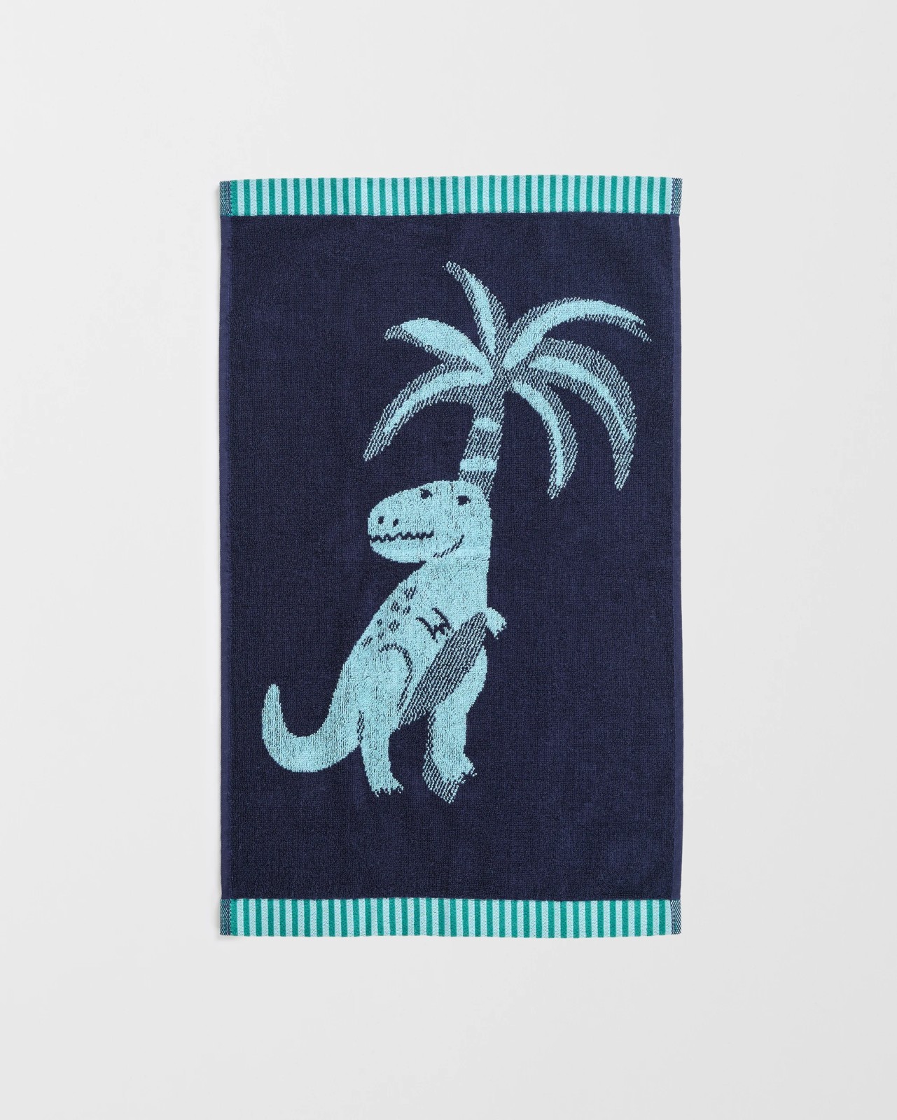 Kids Dino Australian Cotton Hand Towel - Peacoat 3 of 3