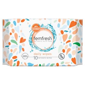 Femfresh Intimate Skincare Daily Wipes, 10 Pack - Aloe Vera & Calendula Extracts product image