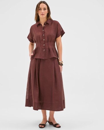 Preview Toni Panelled Midi Skirt
