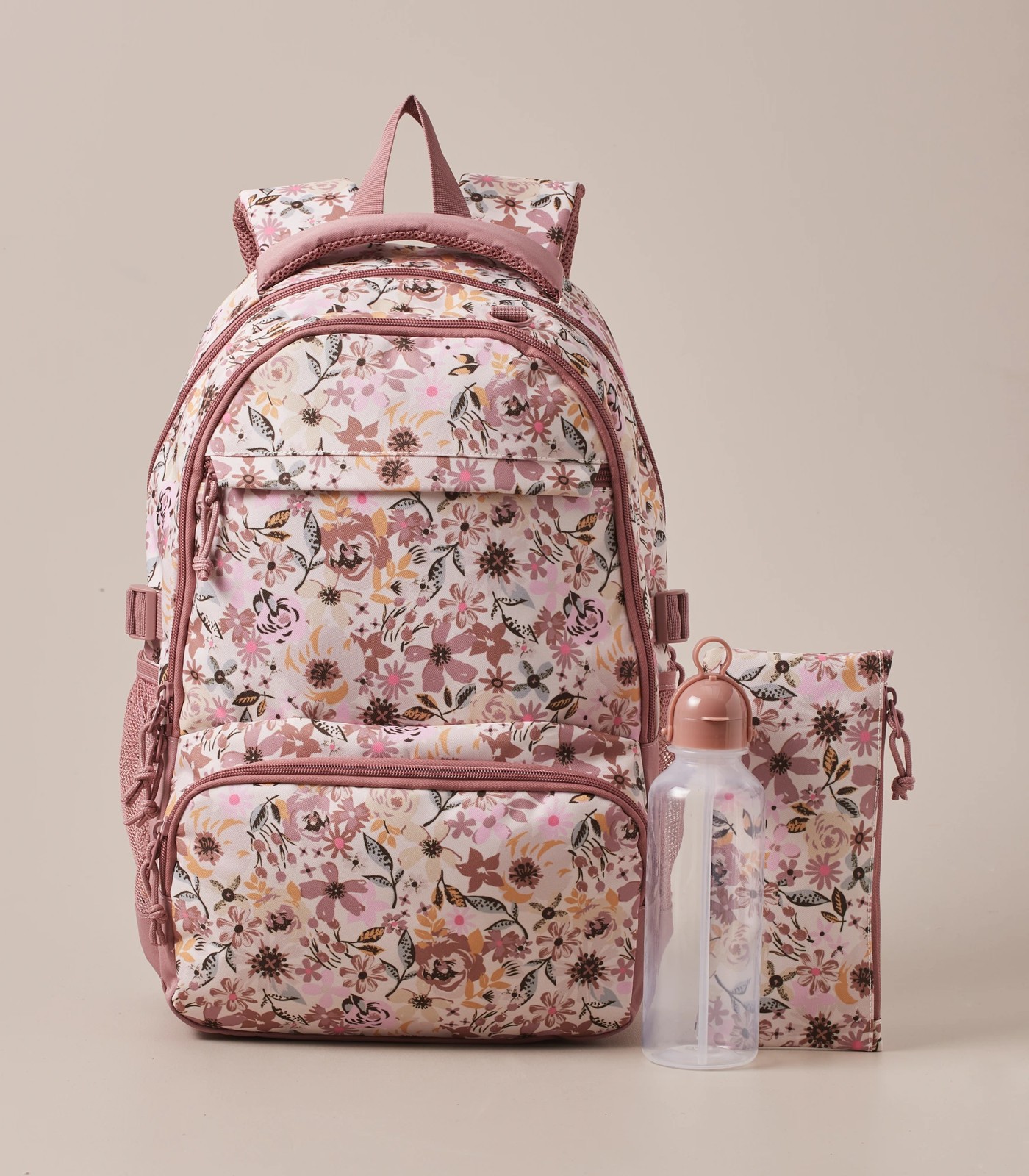 Kids Fashion 3 Piece Set Backpack Floral