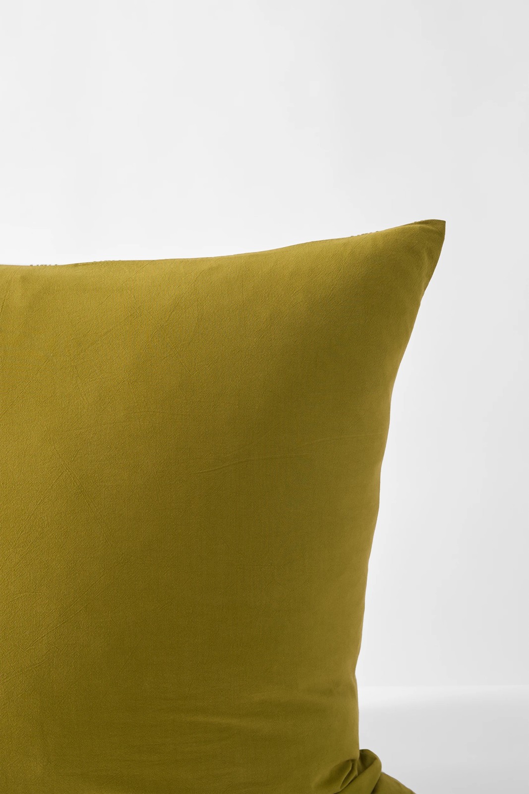 Arlo Cotton Stonewash European Pillowcase - Avacado 3 of 5