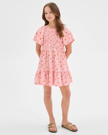 Flutter Sleeve Textured Knit Dress