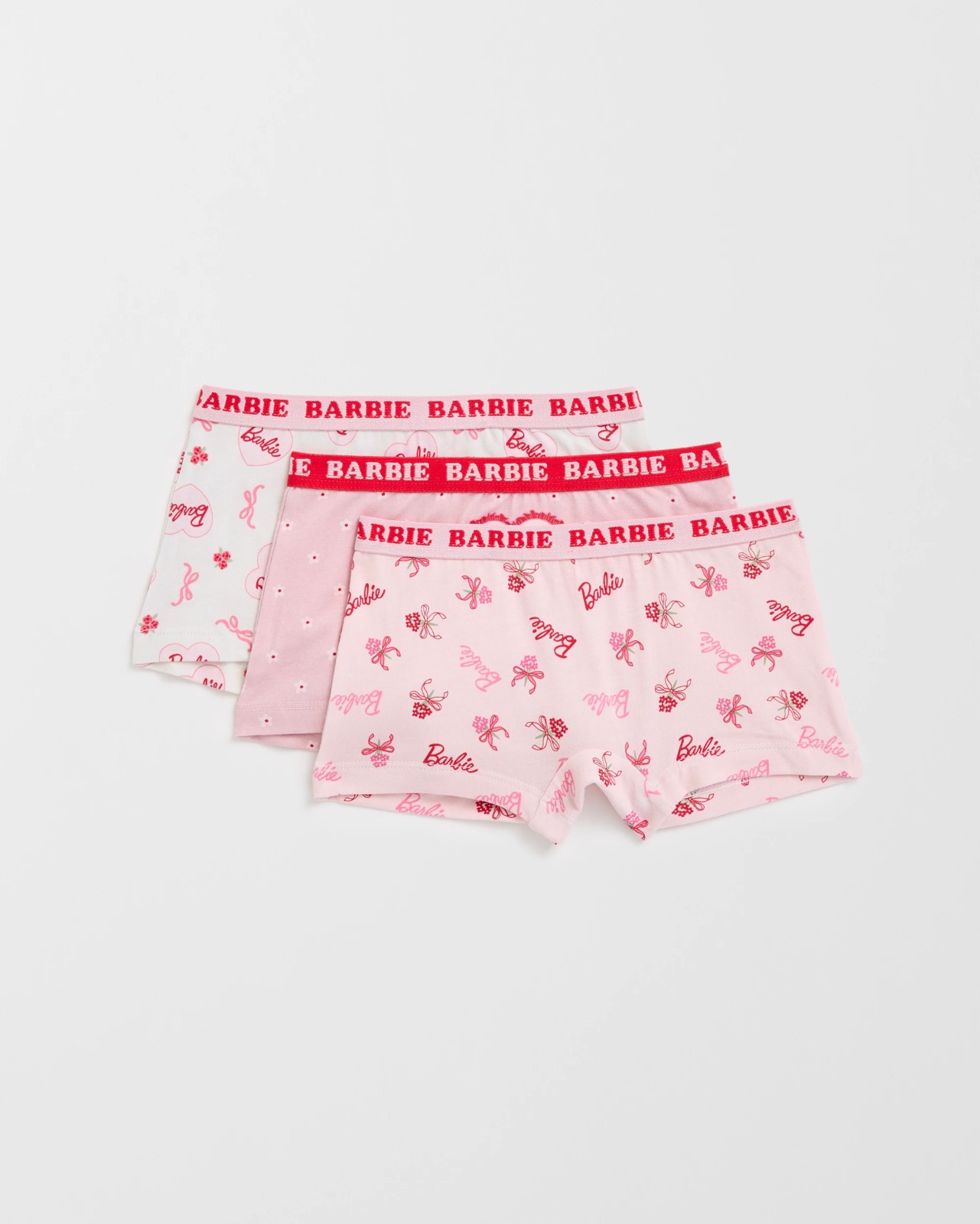 Barbie Australian Cotton 3 Pack Younger Girls Shortie 2 of 2