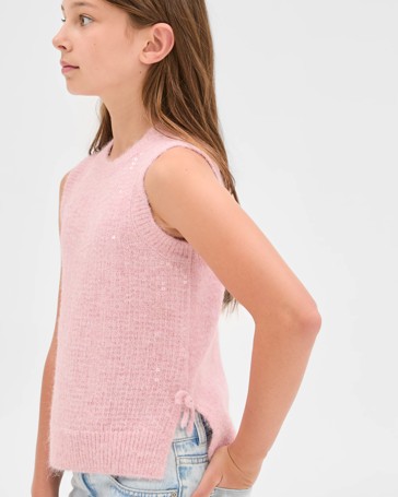 Knit Sequin Vest