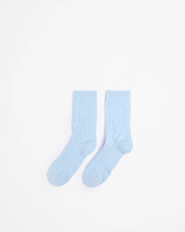 Knitted Cable Crew Socks