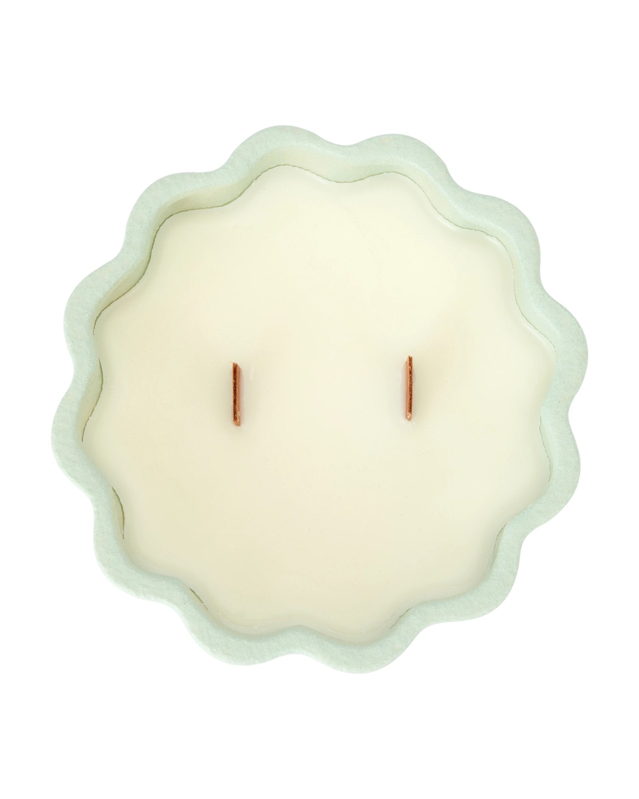 Anko Sage Wave Pedestal Ceramic Candle 3 of 6