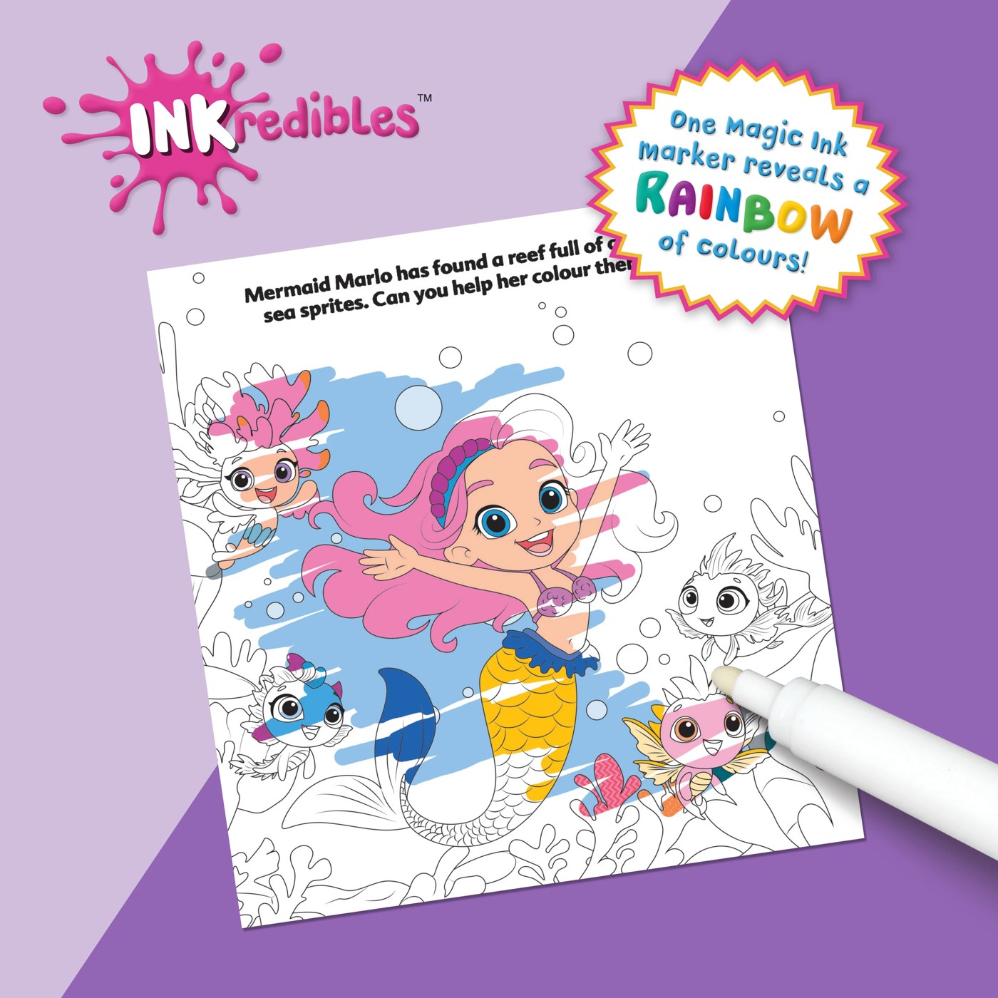 INKredibles Magical World Mess Free Magic Ink Pictures - Book 3 of 5