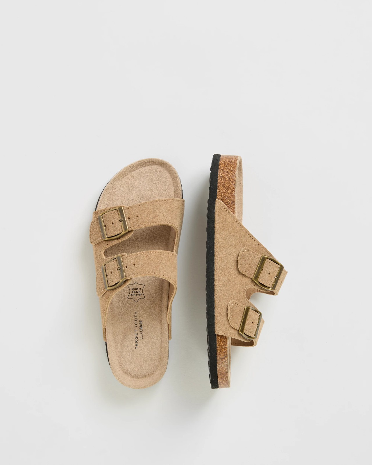 Girls Youth Leather Moulded Cork Sandal 4 of 5