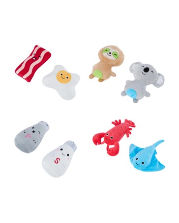 Anko 2 Pack Pet Puppy Plush Toy - Assorted