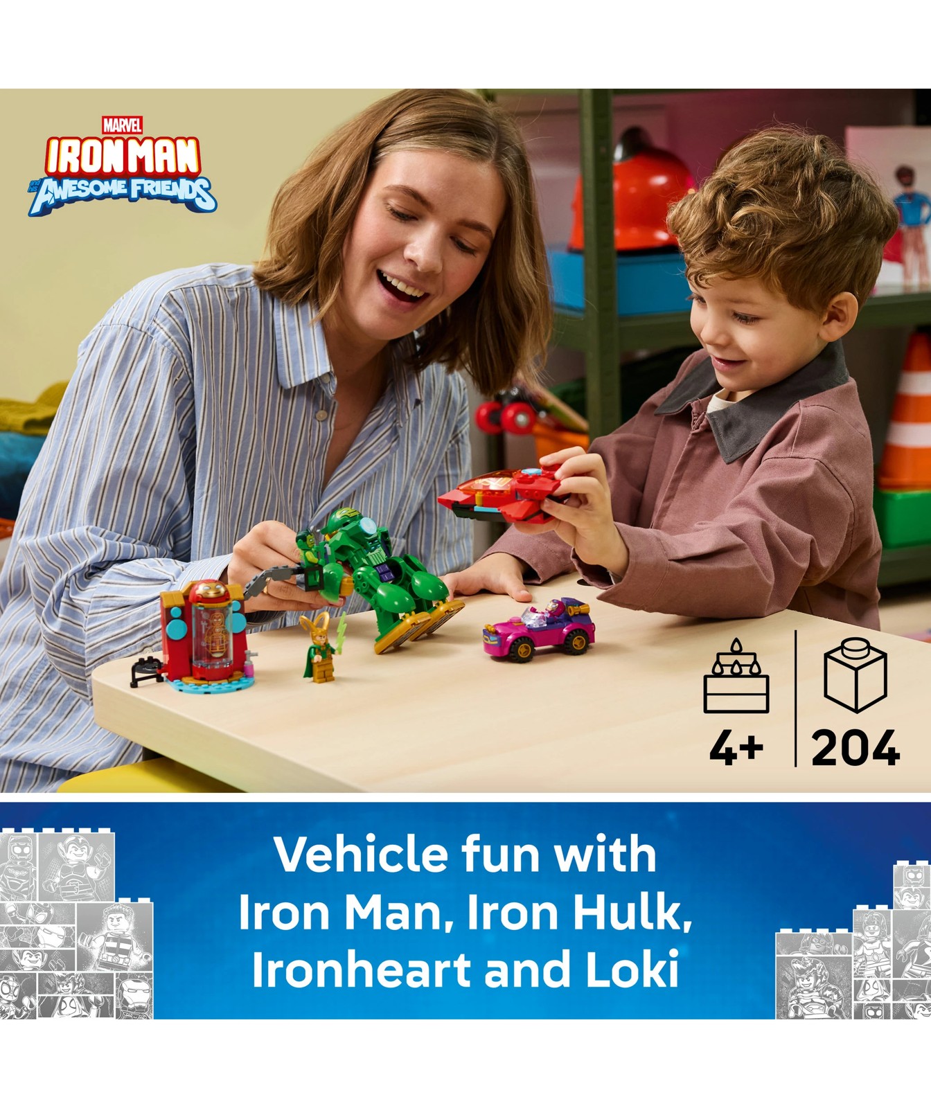 LEGO® Disney Junior Marvel Loki vs. Team Iron Man 11211 2 of 6