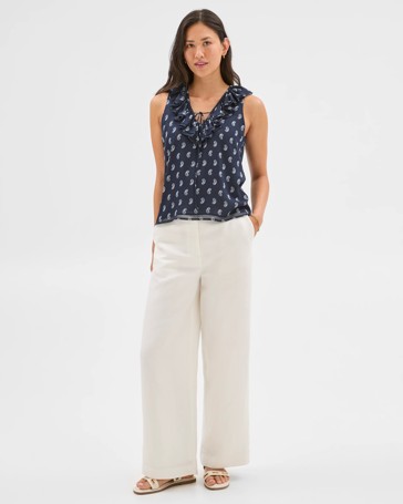 Sleeveless Ruffle Blouse - Preview