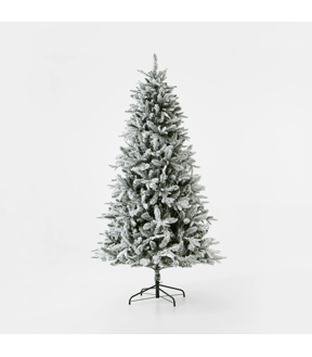 2.13m (7ft) Snowy Alaskan Prelit Christmas Tree (T1)