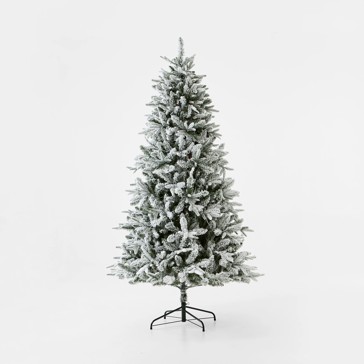 2.13m (7ft) Snowy Alaskan Prelit Christmas Tree