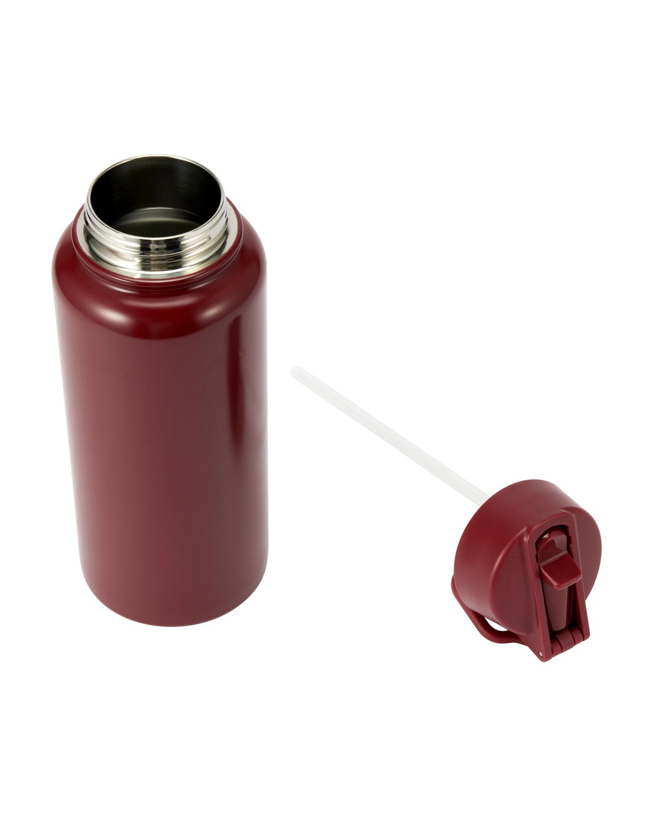 Anko 960ml Burgundy Double Wall Insulated Cylinder Drink Bottle 4 of 4