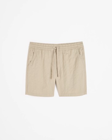 Australian Cotton Textured Stripe Shorts