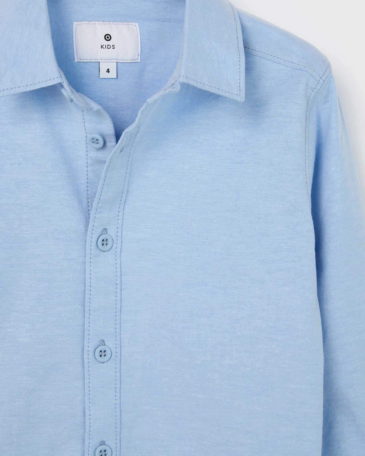 Long Sleeve Oxford Suiting Shirt - Blue 5 of 5