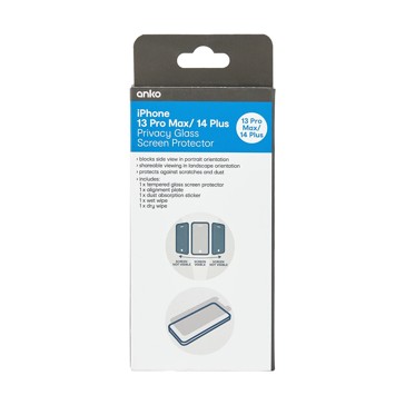 iPhone 13 Pro Max Privacy Hardened Glass Screen Protector - Anko