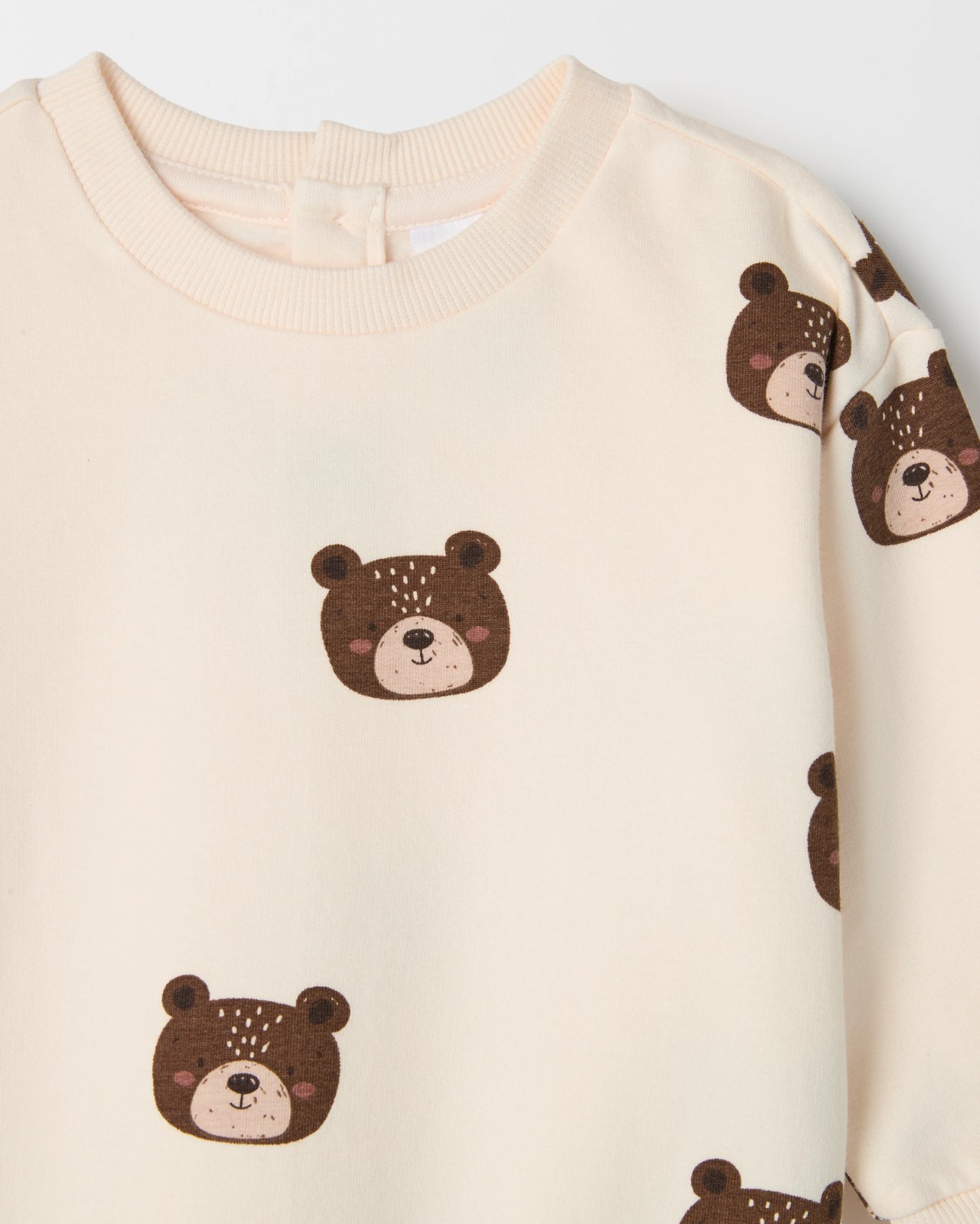 Baby Organic Cotton Fleece Top and Rib Leggings Set 2 of 3