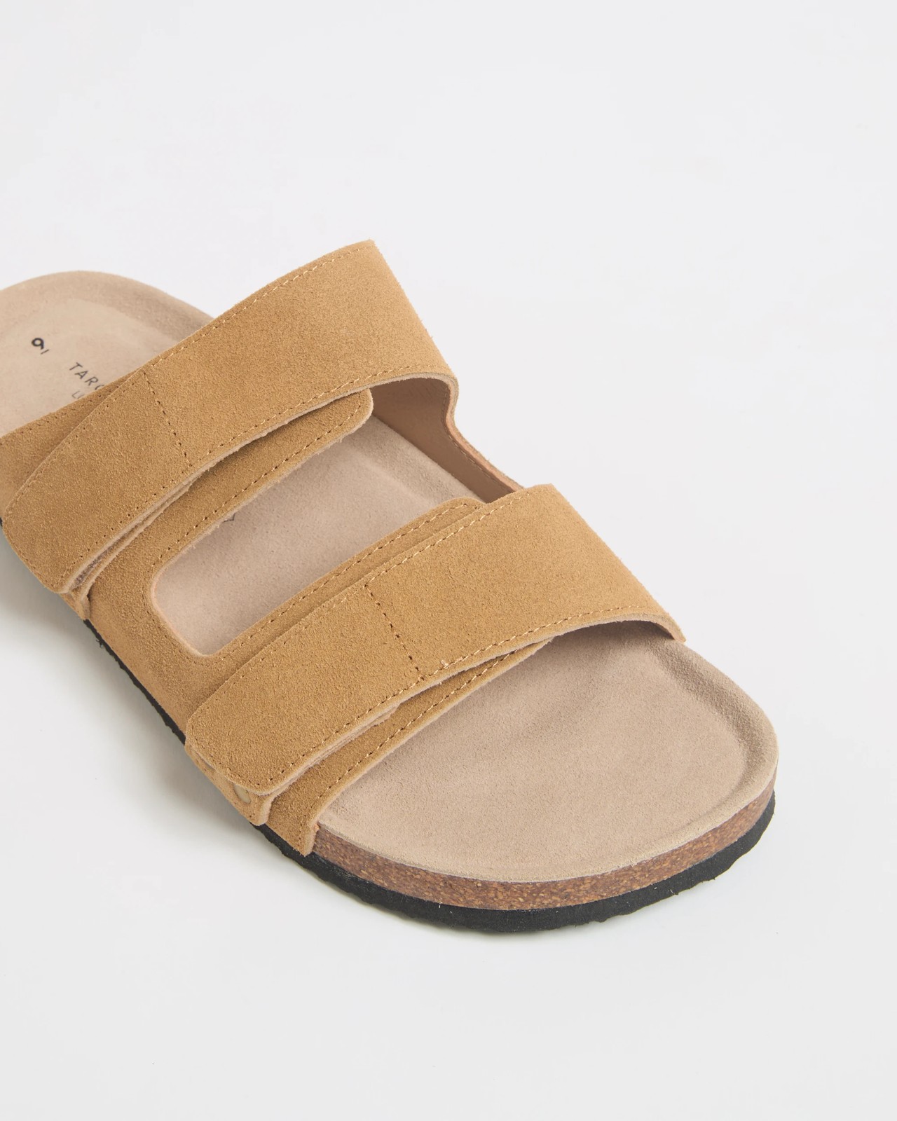 Adjustable Suede Leather Moulded Cork Sandals 3 of 4